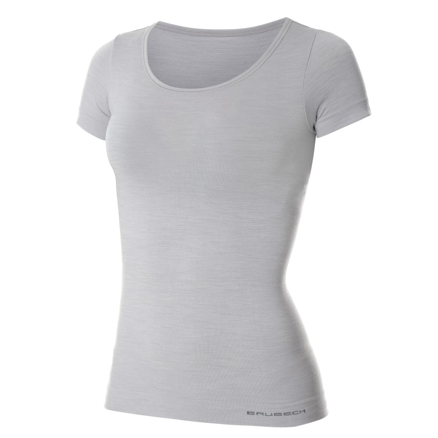 Dames Comfort Wool Shirt Korte Mouw