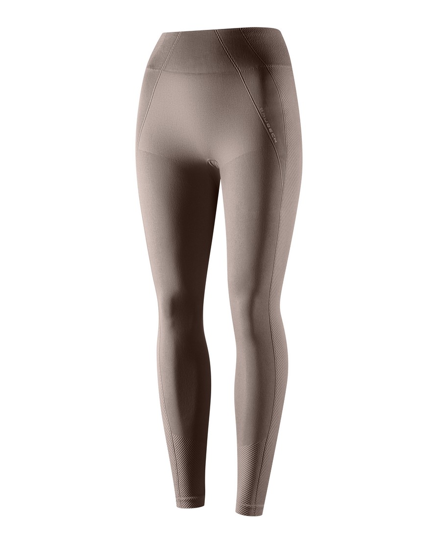 LE1397W beige 1 brubeck casual high waist sport legging