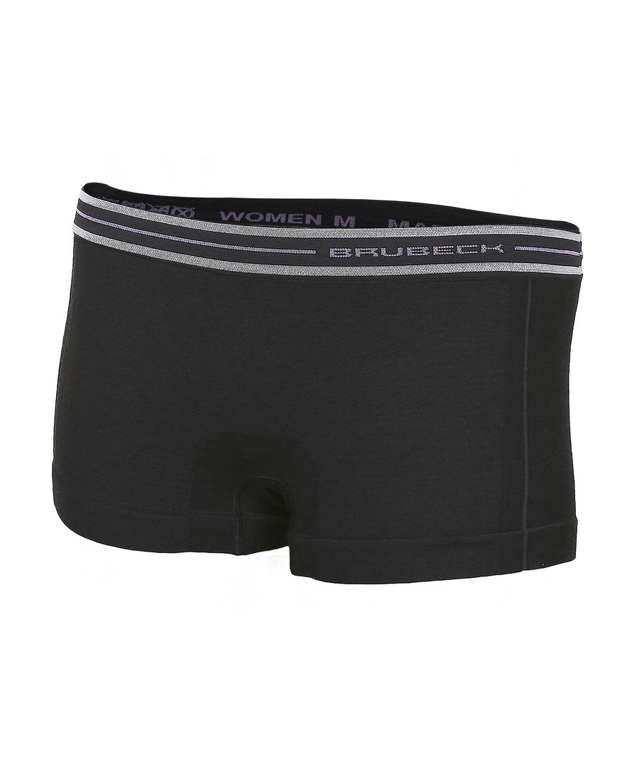 BX10860-czarny-black-packshot brubeck active wool boxershort dames
