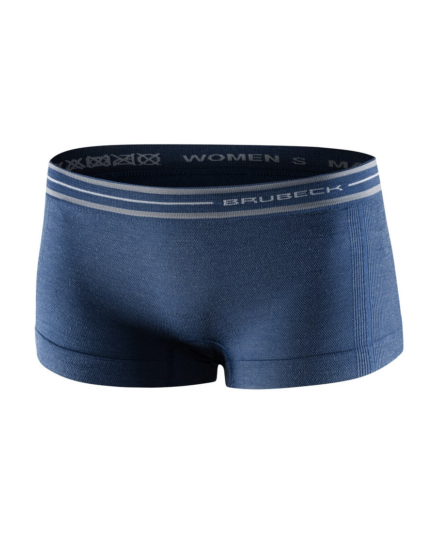 BX10860-jeansowy brubeck active wool boxershort dames