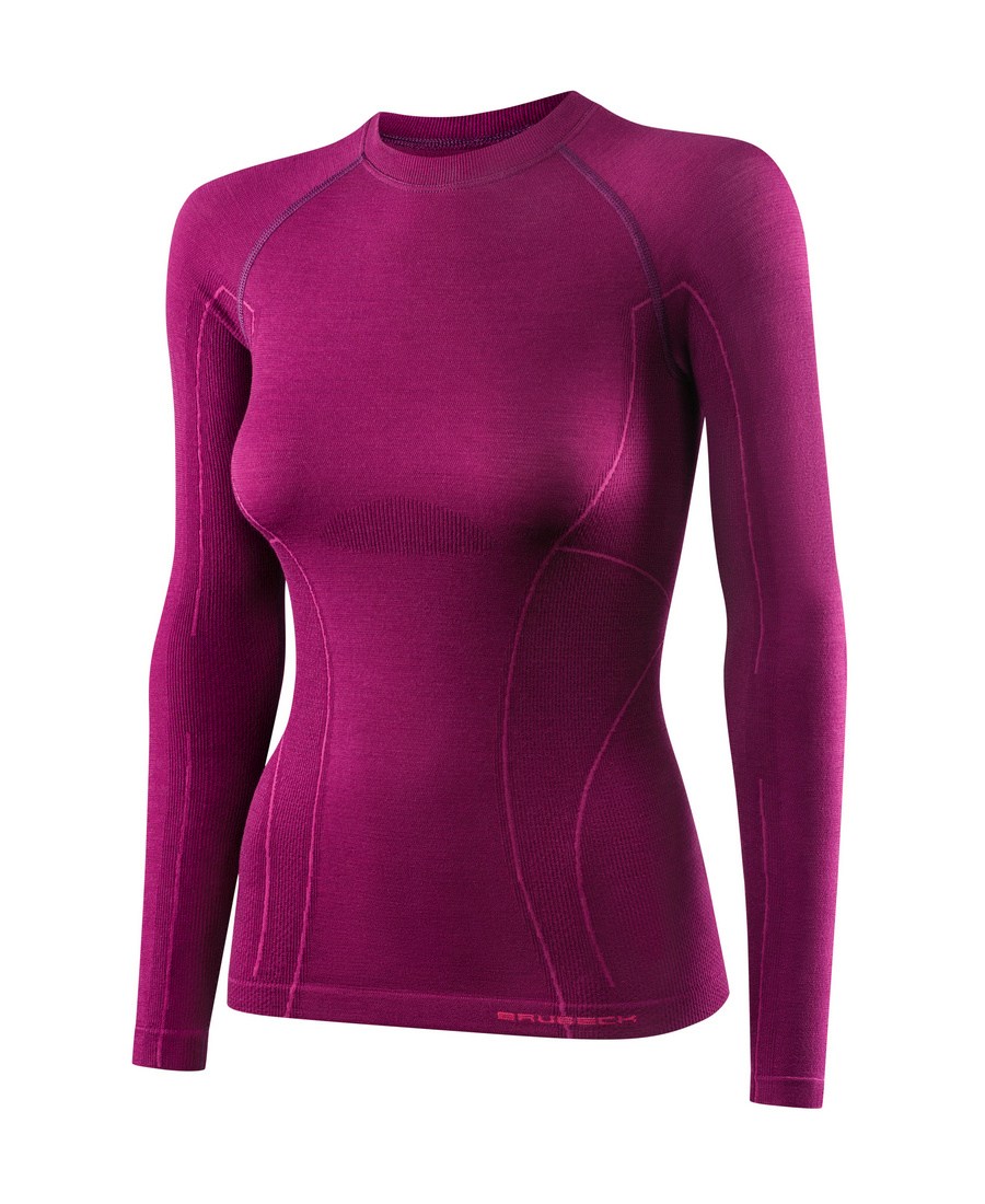 brubeck active wool shirt lange mouw
