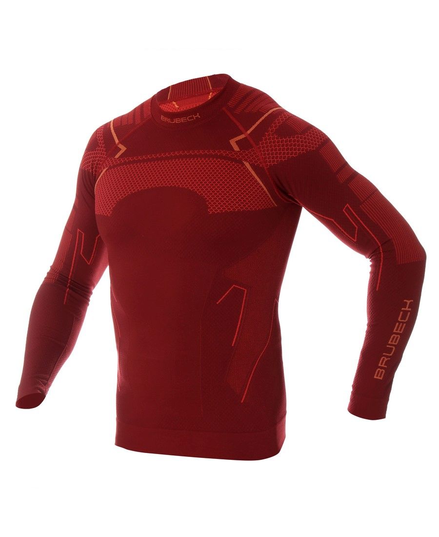 LS13040A_burgundy_packshot brubeck thermoshirt heren