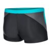 Aqua Speed dario heren zwemboxer donkergrijs turqoise