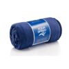 Aqua Speed Dry Soft microvezel handdoek donkerblauw, opgerold met label