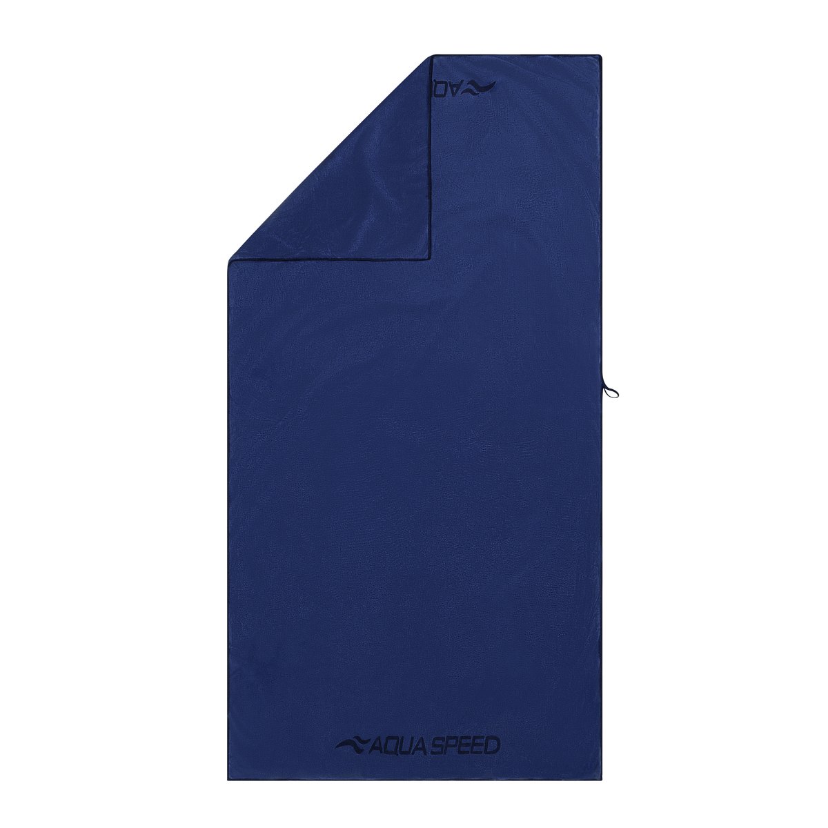 Aqua Speed Dry Soft microvezel handdoek donkerblauw, uitgevouwen