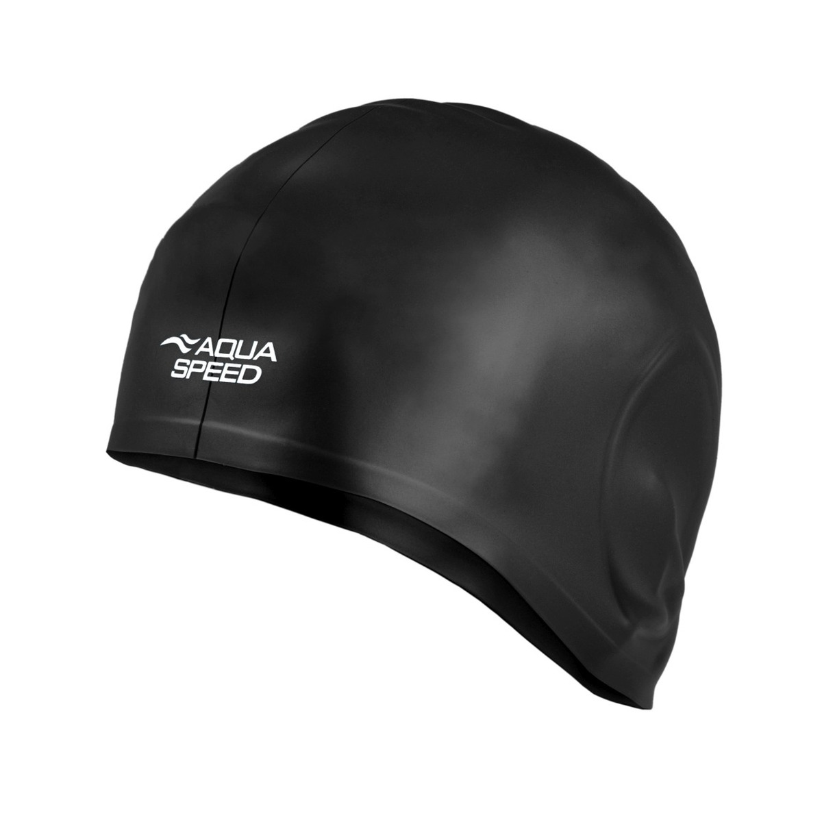 Aqua Speed Ear Cap Volume badmuts zwart met oor-uitsparingen, voorkant