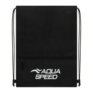 Aqua Speed gear sack zip zwemtas zwart