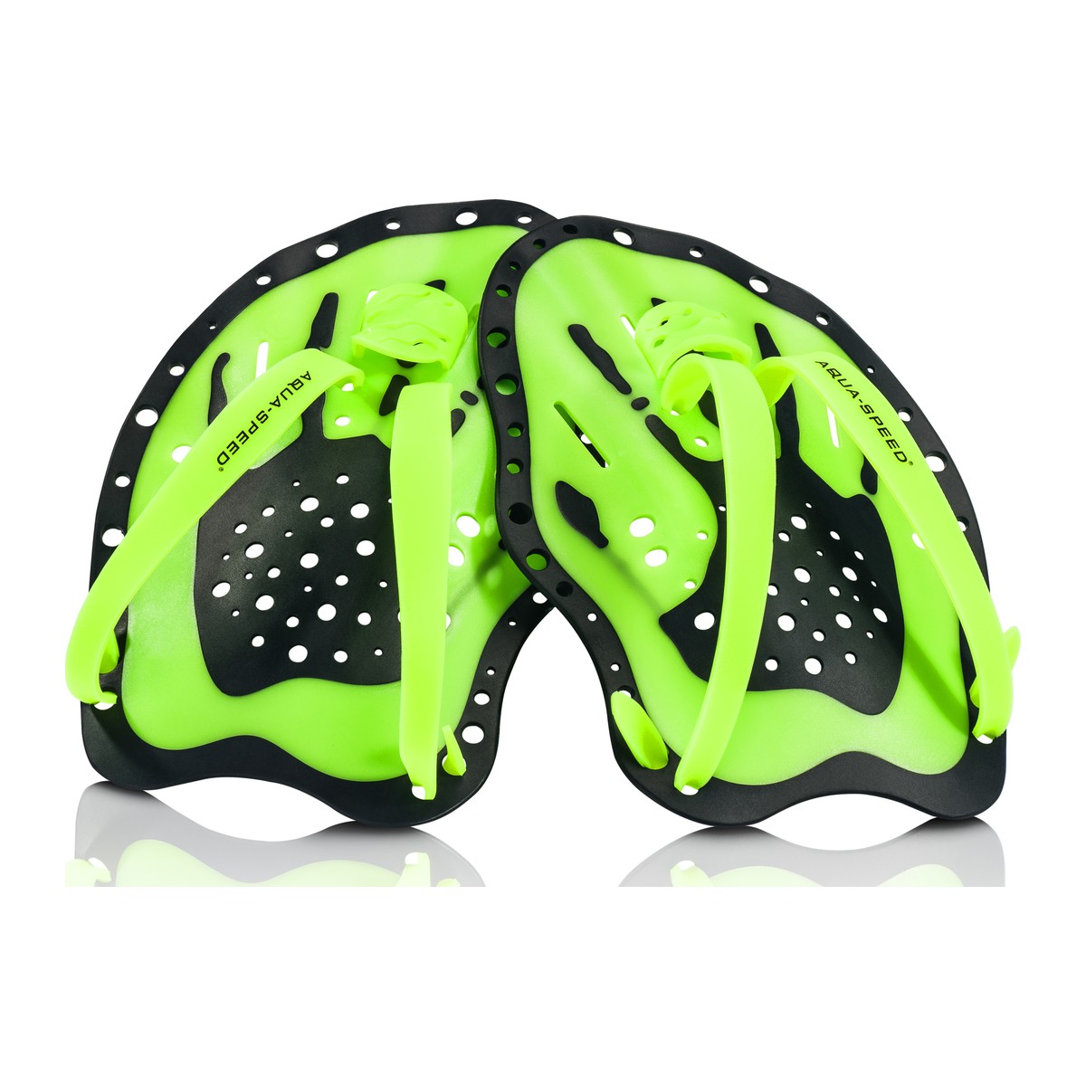 Aqua Speed hand paddles zwemmen lime groen