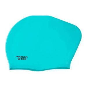 Aqua Speed long hair cap badmuts aqua