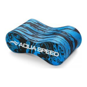 Aqua Speed swirl pull buoy blauw